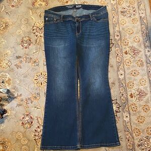 Torrid Luxe Slim Boot Super Stretch Dark Blue Flare Jeans, size 16 S